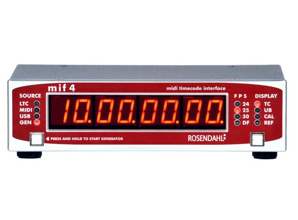 Rosendahl mif4 midi time code interface USB-MIDI interface, video sync reference