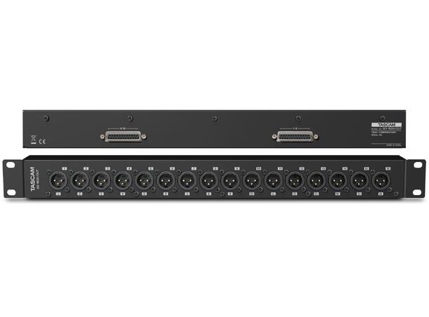 TASCAM BO-16DX-OUT breakout Box with 16 Balanced Outputs 
