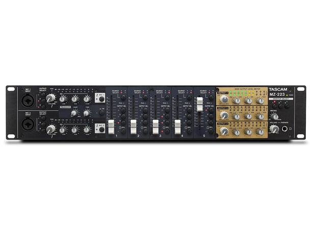 TASCAM MZ-223 3-Zone Mixer For installation 19", 2U 