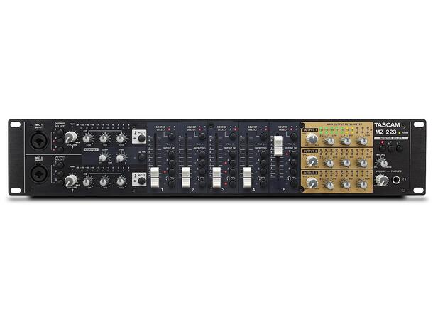 TASCAM MZ-223 3-Zone Mixer For installation 19", 2U