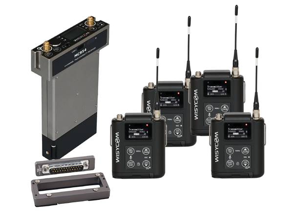 Wisycom MCR54 Quad 4-Channel Receiver m/ 4 x MTP60 Transmitters & SLK54 