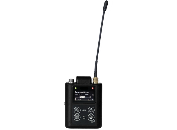 Wisycom MTP61 Miniature pocket TX Range 470 to 1260 Mhz 