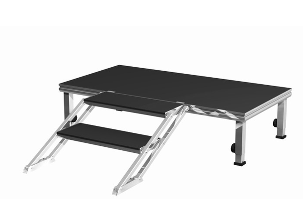 Alustage Adjustable Stairs 04-06m Adjustable stairs II steps black 