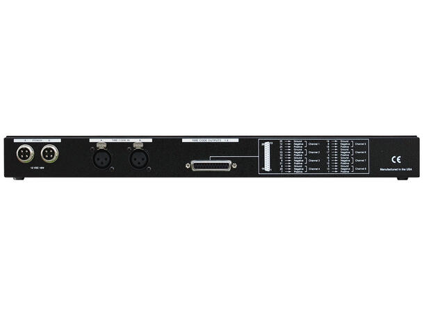 Brainstorm SR-28  TIME CODE DISTRIBUTOR With 2 inputs, 8 outputs and individual 