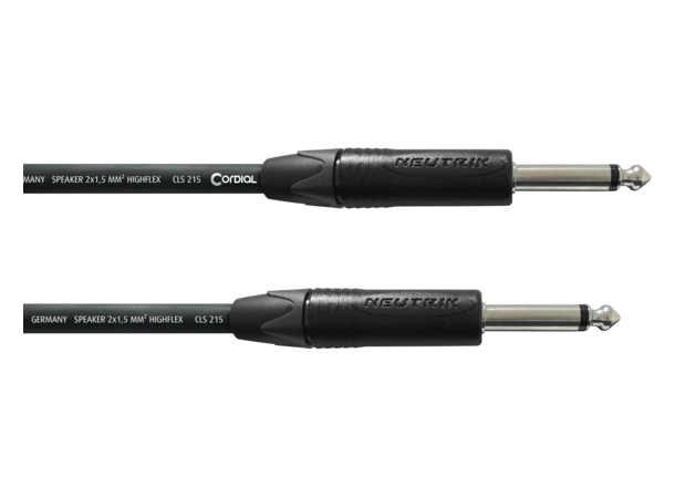 Cordial CPL 1 PP 1m, Jack speaker cable with 1.5 mm 