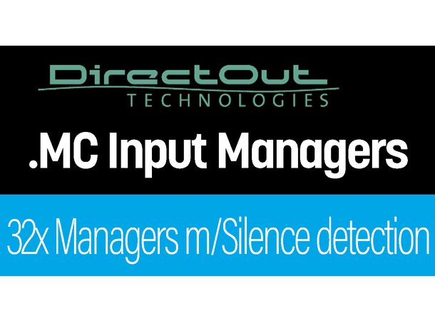 Direct Out PRODIGY Lisens Input Managers 32 Input Managers with Silence Detection