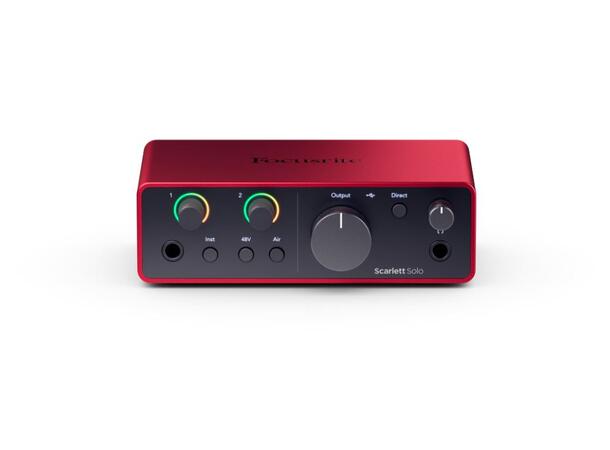 Focusrite Scarlett Solo Gen4 USB-lydkort, 2inn/2ut 