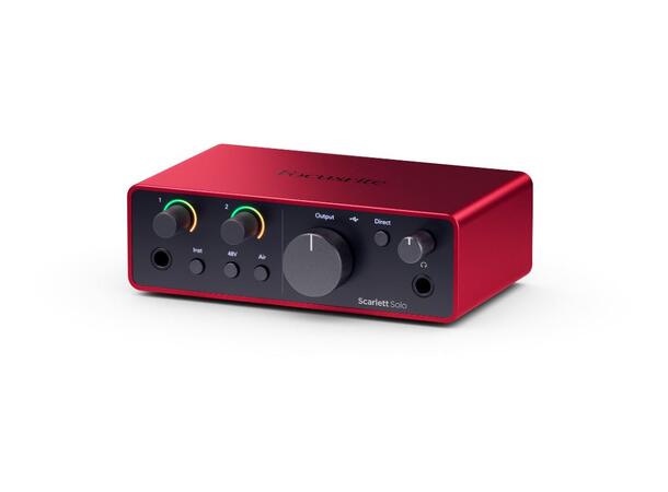 Focusrite Scarlett Solo Gen4 USB-lydkort, 2inn/2ut 
