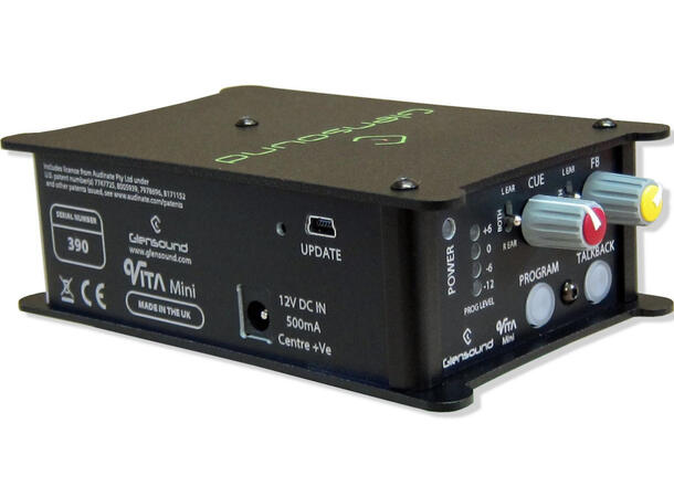 Glensound VITA Mini Kommentator enhet Compact Beltpack on air communication 