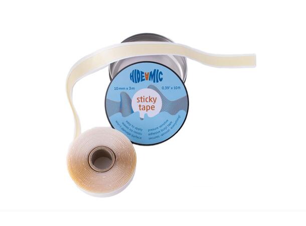 Hide-a-mic Sticky Tape 3 meter Pressure sensitive tape 3 meter x 12 mm 