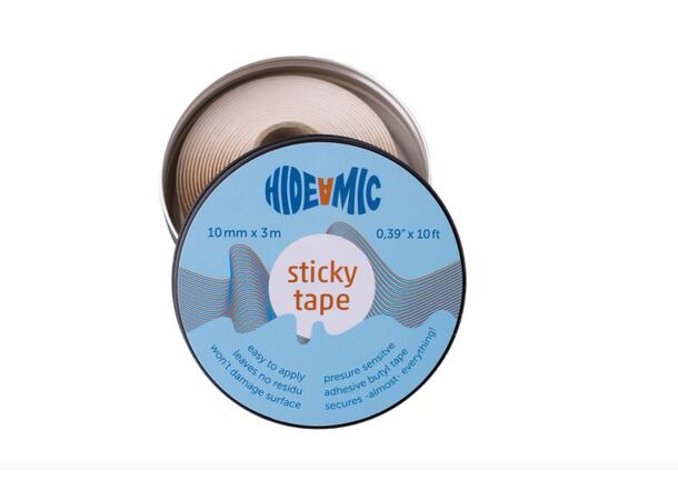 Hide-a-mic Sticky Tape 3 meter Pressure sensitive tape 3 meter x 12 mm 