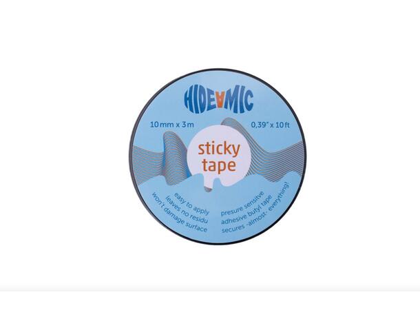 Hide-a-mic Sticky Tape 3 meter Pressure sensitive tape 3 meter x 12 mm 