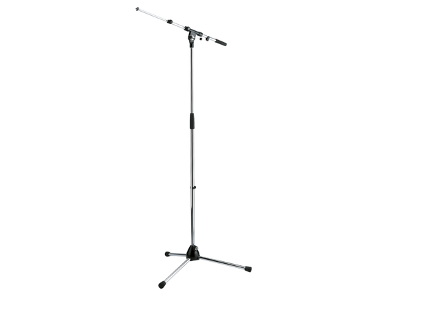 K&M 210/9 Chrome Mikrofonstativ m/galge Stativ i krom med teleskopisk galge 