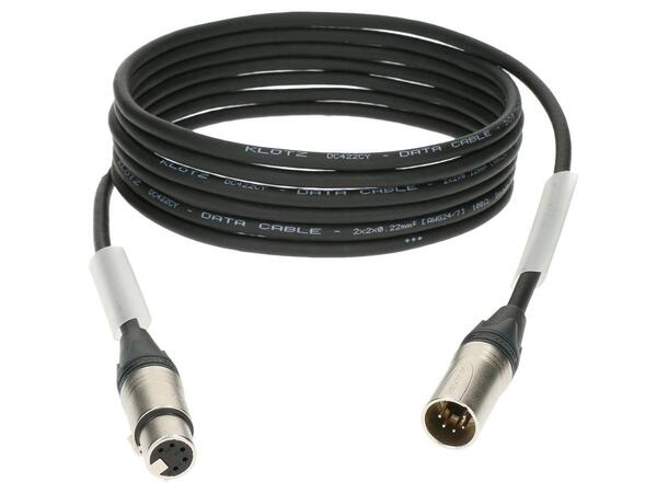 Klotz Stereo Mikrofonkabel XLR/XLR 5p 5m 5-pins XLR all pins wired
