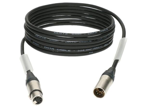 Klotz Stereo Mikrofonkabel XLR/XLR 5p 5m 5-pins XLR all pins wired 