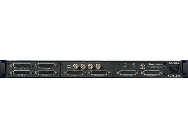 Lynx Aurora(n) 32 TB3 Thunderbolt 32-channel 24-bit/192 kHz AnalogI/O 
