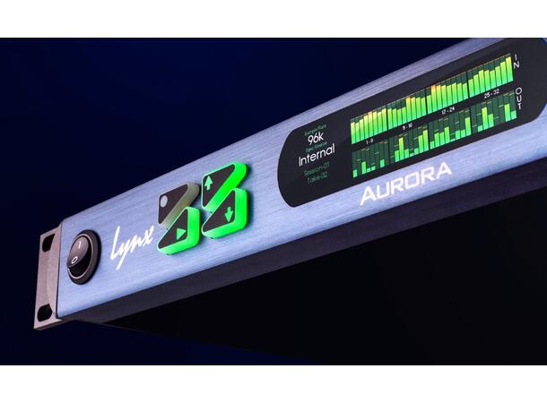 Lynx Aurora(n) 32 TB3 Thunderbolt 32-channel 24-bit/192 kHz AnalogI/O 