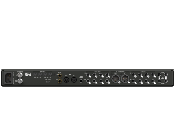 MOTU 828 Audio interface (2024) 28i/32o, UltraDAC,USB3 med DSP