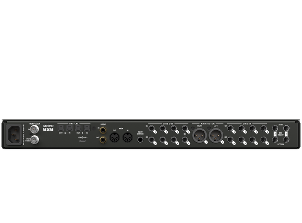 MOTU 828 Audio interface (2024) 28i/32o, UltraDAC,USB3 med DSP 