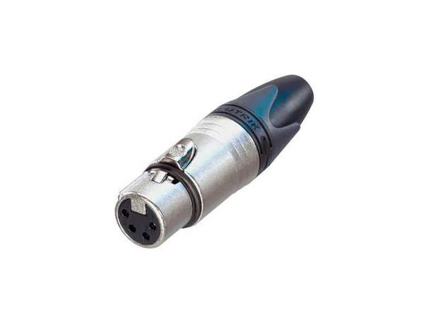 Neutrik NC4FXX XLR female plugg 4P Hun Nikkel 