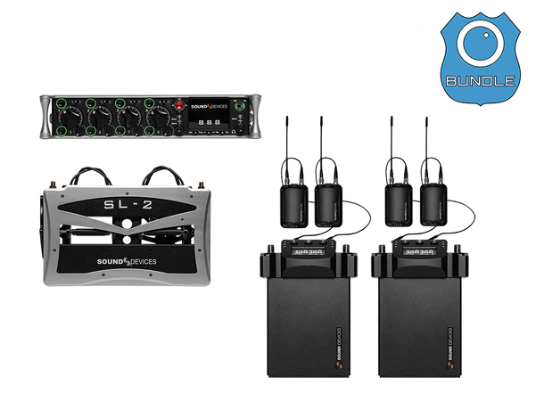 Sound Devices 888 + SL-2 BUNDLE Wireless A20 Rx - 4 kanaler