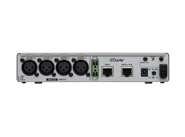 TASCAM MM-4D-IN-X DANTE Converter 4 Analog Mic/Line Input DANTE 