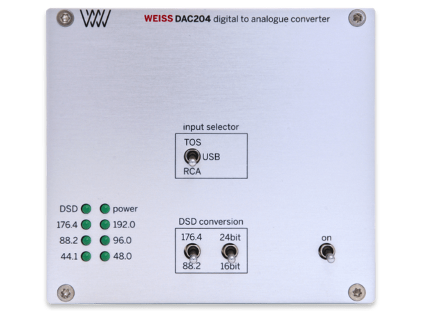 Weiss DAC204 USB, S/PDIF D/AConverter 24 Bit/384kHz/D 