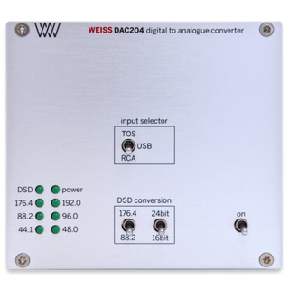 Weiss DAC204 USB, S/PDIF D/AConverter 24 Bit/384kHz/D