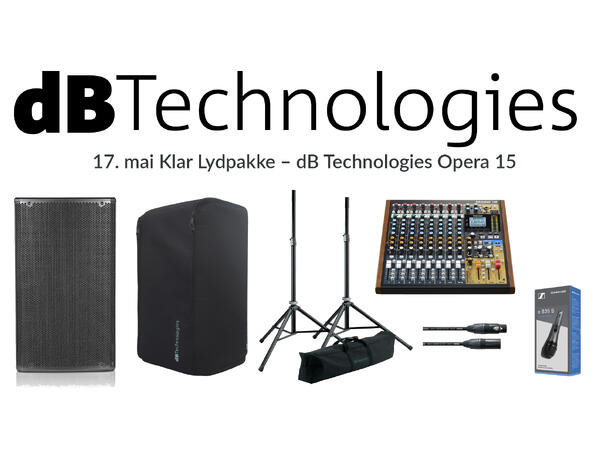 17. mai Klar Lydpakke – dB Technologies OPERA 15 