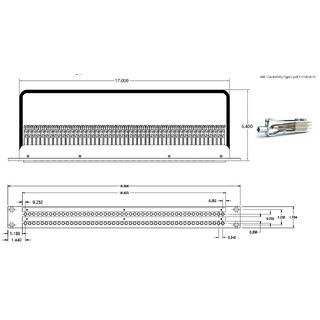 A.A 2x48x1RU (48P-12A/TYPE 3) NN 2x48 bantam pathbay, rear solder type