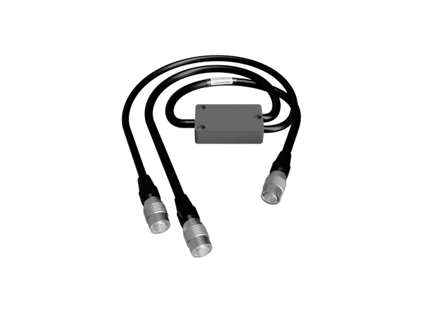 Audioroot Hirose 4 pin M to 2 x Hirose M plug Y splitter cable - 60cm long 