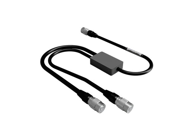 Audioroot Hirose 4 pin M to 2 x Hirose M plug Y splitter cable - 60cm long 