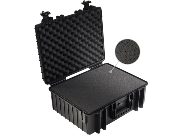 B&W int. Outdoor Cases Type 6000 Sort SI (Skuminnlegg) 
