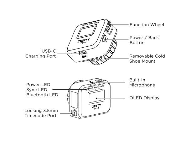Deity TC-1 Timecode device Double-kit Wireless timecode generator 