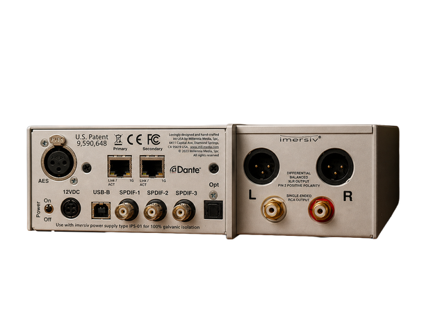 Imersiv D-1 HDR-A DAC black Stereo multi-path D-til-A DAC 