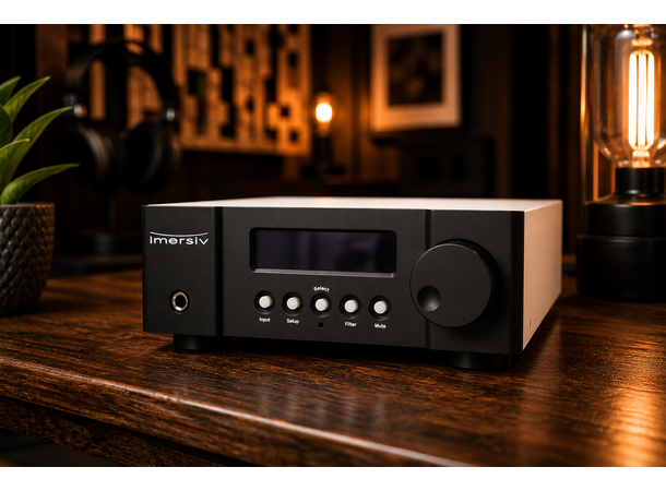 Imersiv D-1 HDR-A DAC black Stereo multi-path D-til-A DAC 