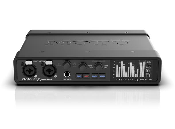 MOTU OctaLite Lydkort & 8 kanals preamp Fjernstyrbar, standalone expander, DSP 