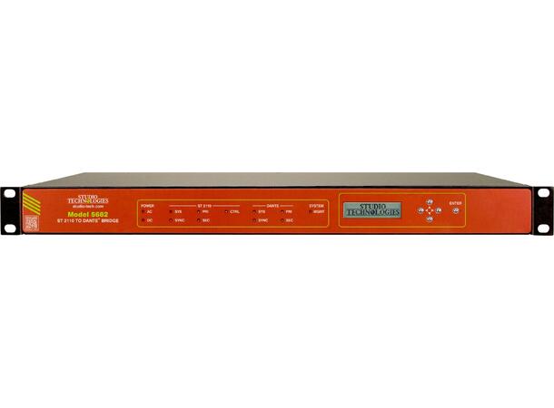 Studio Technologies Model 5682-01 ST 2110 to Dante Bridge 