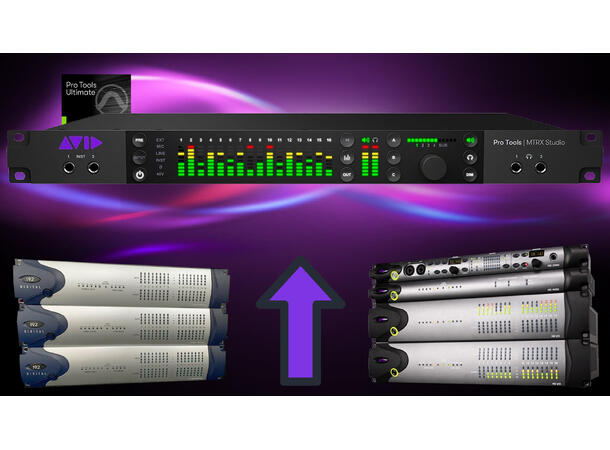 AVID MTRX Studio Audiointerface TRADE-IN Innbyttekampanje fra gamle interface 