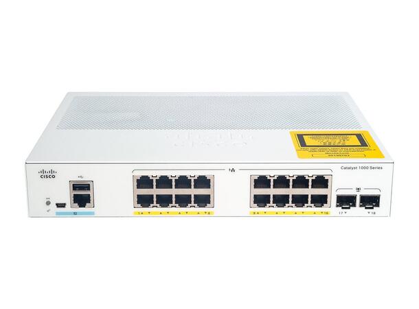 Cisco Catalyst 1000-16P-2G-L 16 x 10/100/1000 (PoE+) 
