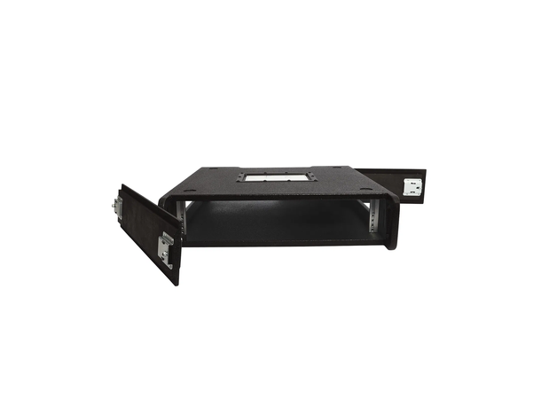 ELUMEN8 Wooden Rack 2U 19", Sort 