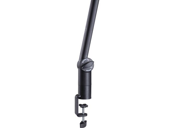 K&M 23868 Microphone desk arm, sort Mikrofonarm med bordklemme 