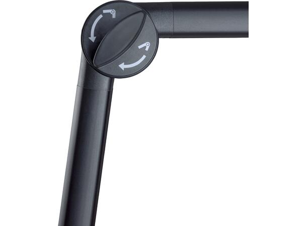K&M 23868 Microphone desk arm, sort Mikrofonarm med bordklemme 