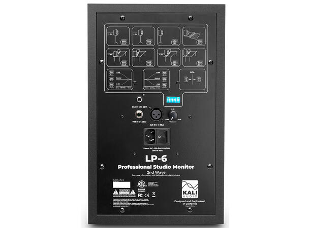 Kali Audio LP-6 V2 Black 2-veis 47 Hz - 21 kHz 