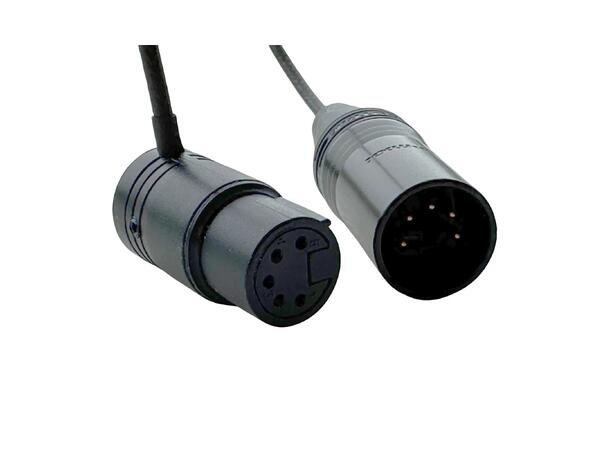 Radius Mini-ALTO Low Profile 5-Pin Stereo XLR Cable (260mm) 