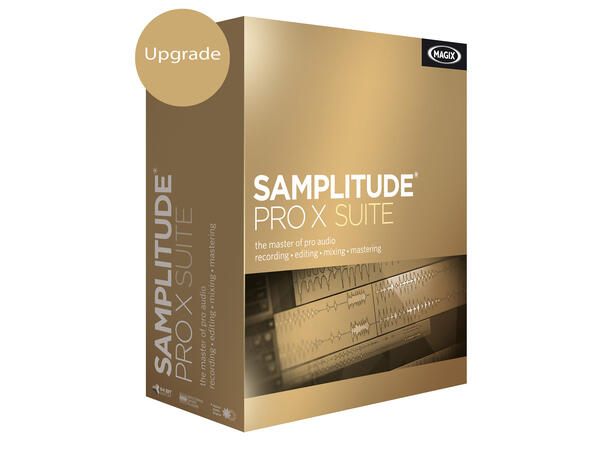 Samplitude Pro X Suite upg fra v.11 Pro Oppgradering fra Samplitude 11 Pro