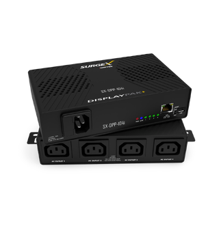 SurgeX Display Pak+ IP-styrt 4xC13 Smart PDU m/overspenningsvern 240V