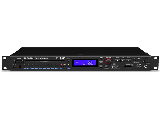 Tascam CD-400UDAB CD/SD/USB/Bluetooth Player with DAB+/ FM 