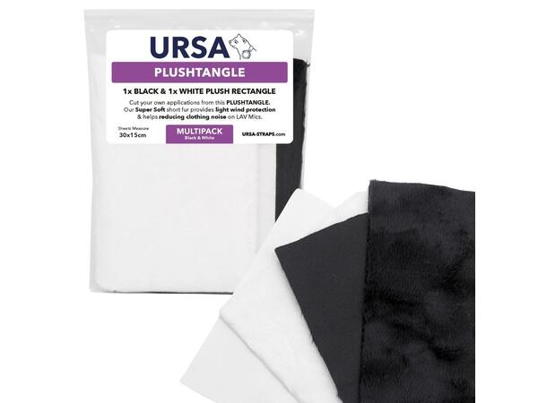 URSA Plush Tangles 1x Black & 1x White Plush Rectangle 