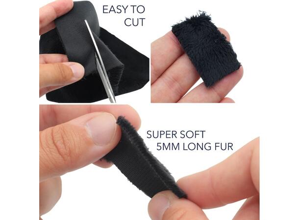 URSA Plush Tangles 1x Black & 1x White Plush Rectangle 